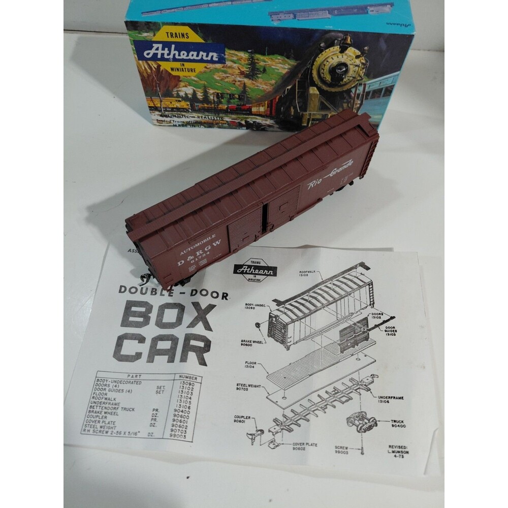 Athearn 5039 HO Gauge Model Railroad Denver & Rio Grande Automobile Car w/Box